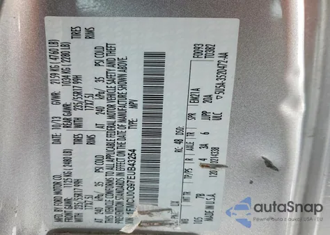 2014 Ford Escape Se from USA, damaged, VIN 1FMCU0G97EUB43254